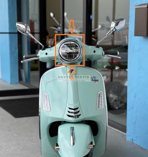 FAR ÇERÇEVESİ KROM VESPA GTS 125 & GTS 300 HPE 2023 