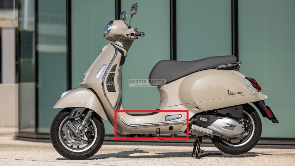 1B009646000K1  ÖN PANEL ÇITA SOL ALT KROM VESPA GTS HPE 2023