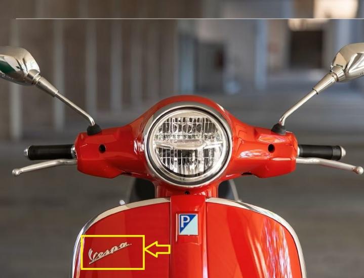 656219 VESPA YAZI ÖN LX-GT-GTS-GTV-PRİMAVERA-SPRİNT