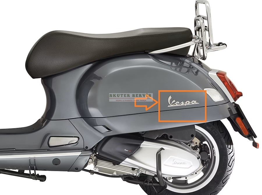 VESPA YAZI ARKA PANEL